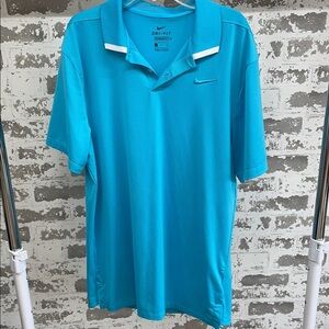 Nike Men's Blue Dri-FIT Polo Shirt Size Small